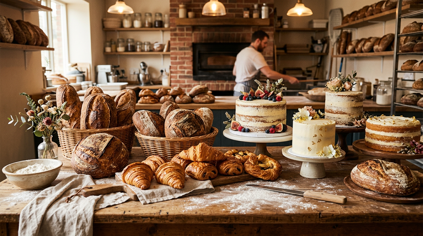 Fresh artisan baked goods at Crumb & Clover